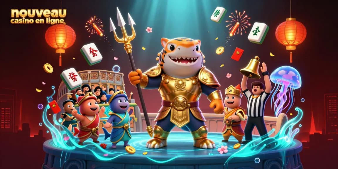Découvrez un nouveau casino en ligne avec des personnages colorés et une atmosphère festive sous-marine.