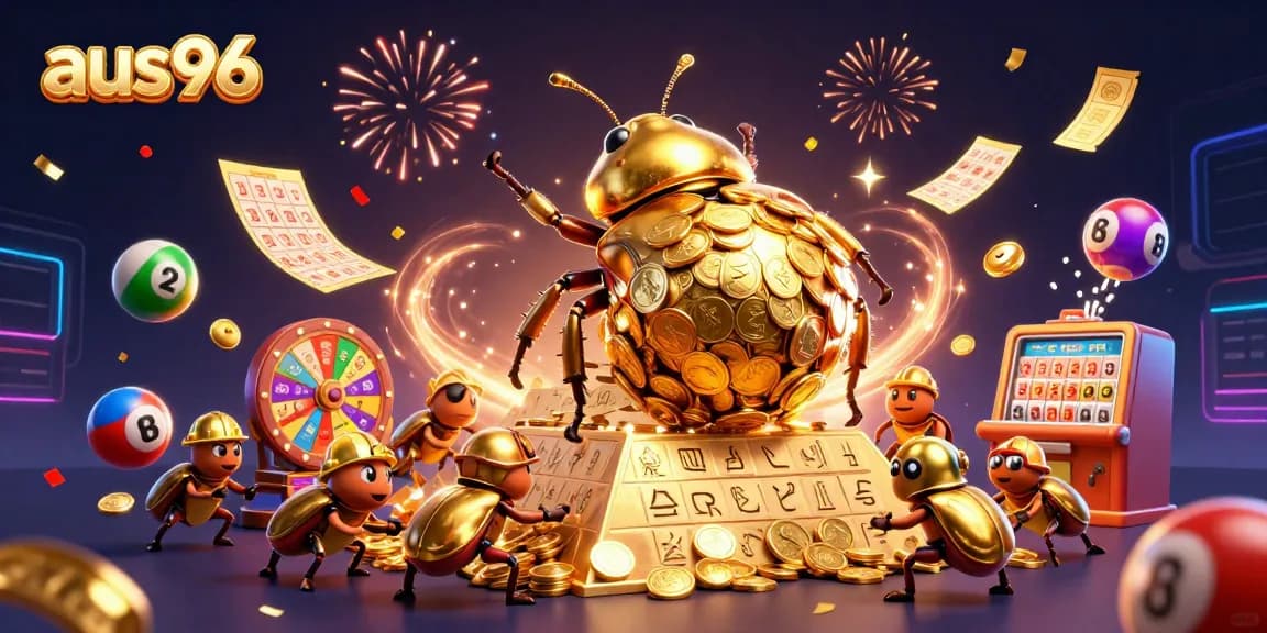 Experience the excitement of aus96 casino, featuring vibrant games and thrilling elements in a dynamic scene