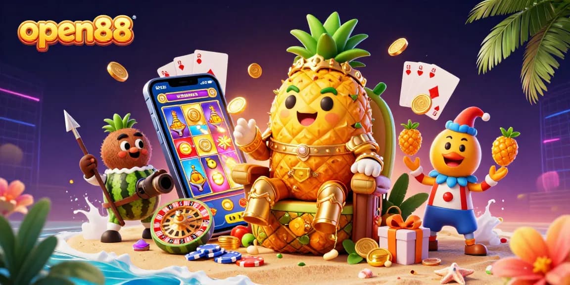 Engage in thrilling gameplay at open88 featuring vivid casino characters and vibrant gaming elements.