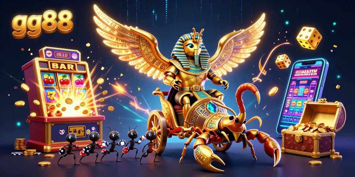 Experience gg88's thrilling casino adventure with vibrant characters and dynamic gaming elements.