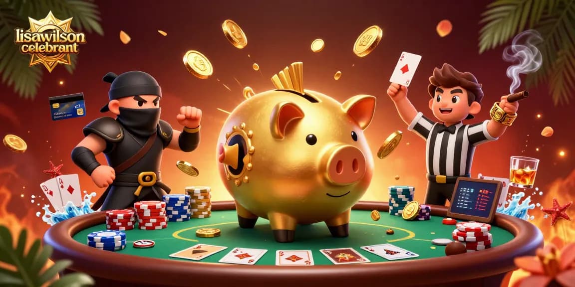 Lisawilsoncelebrant mempersembahkan pertarungan di kasino dengan karakter menarik dan elemen permainan poker