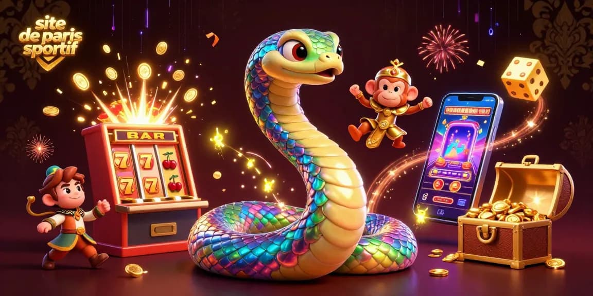 Jouer sur un site de paris sportif avec un serpent arc-en-ciel, un roi singe et des machines à sous.