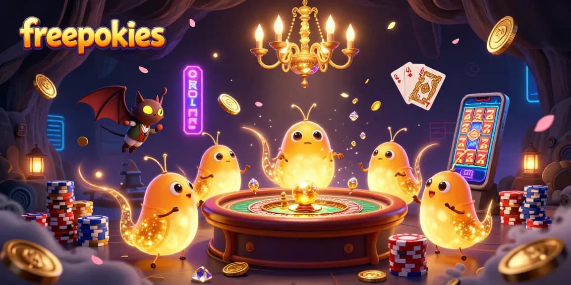 Play freepokies and explore enchanting casino adventures with glowworms and magical gaming elements.