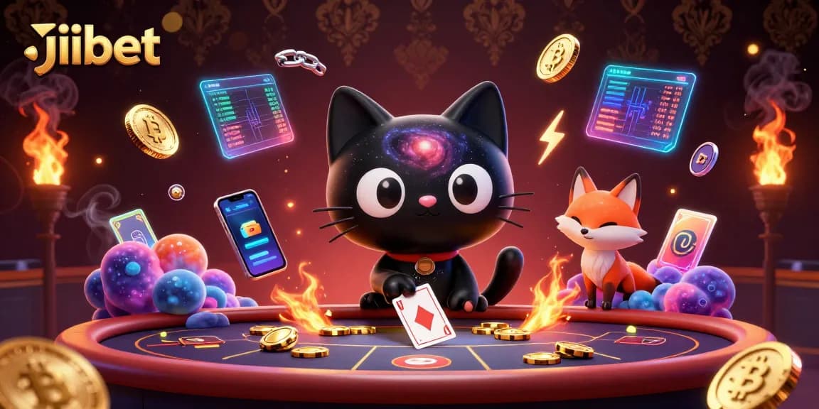 Engage with jibet gaming action in a rich cosmic casino atmosphere filled with crypto elements.