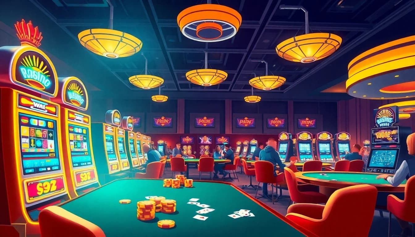 สล็อตเว็บตรง ที่มีสีสันสดใสรายล้อมด้วยเกมคาสิโนที่น่าตื่นเต้น