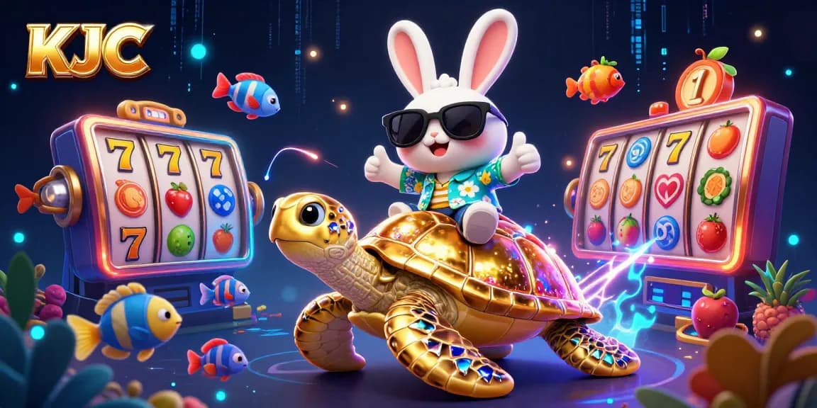 KJC engages players with a thrilling atmosphere of vibrant slot games featuring lucky symbols and aquatic elements