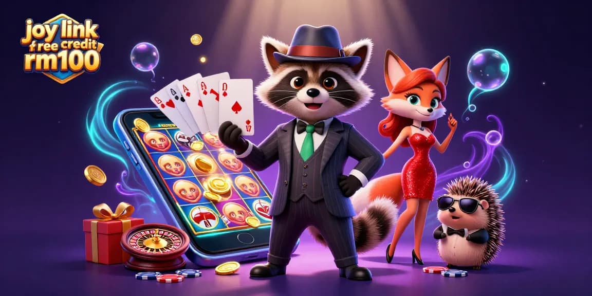 Experience the excitement of joy link free credit rm100 with our engaging casino illustration.