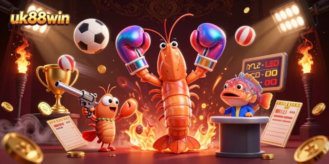Engage in thrilling action with uk88win's vibrant casino scene featuring dynamic sports elements.