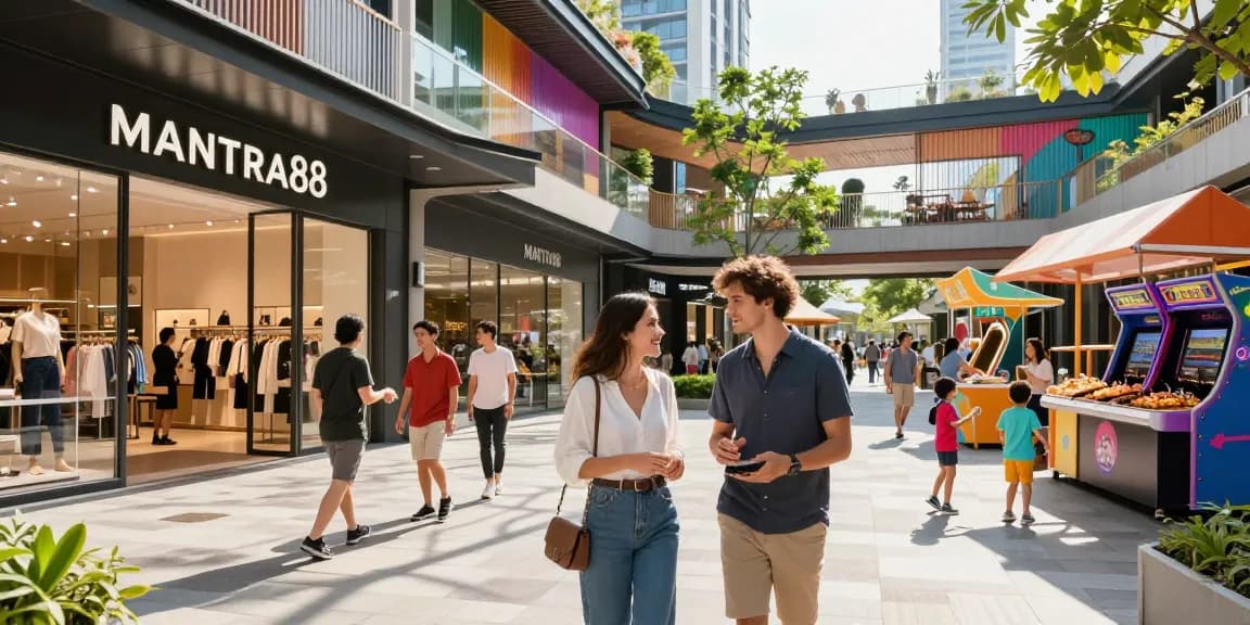 Experience the vibrant essence of mantra88, a modern commercial property featuring shopping, dining, and entertainment.
