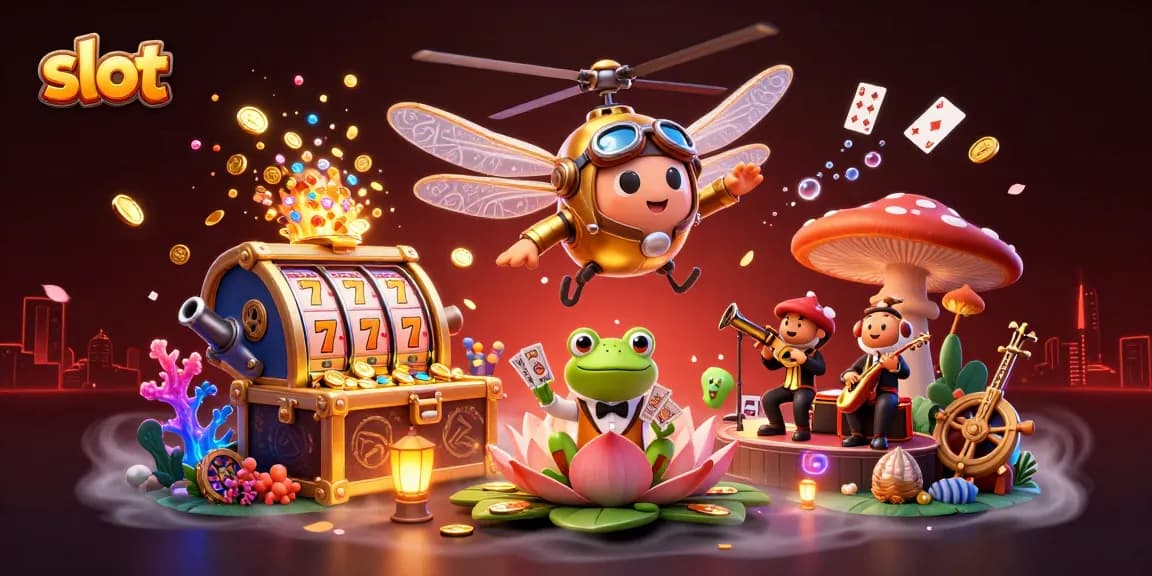 Slot gacor yang menarik dengan elemen kasino dan karakter unik.