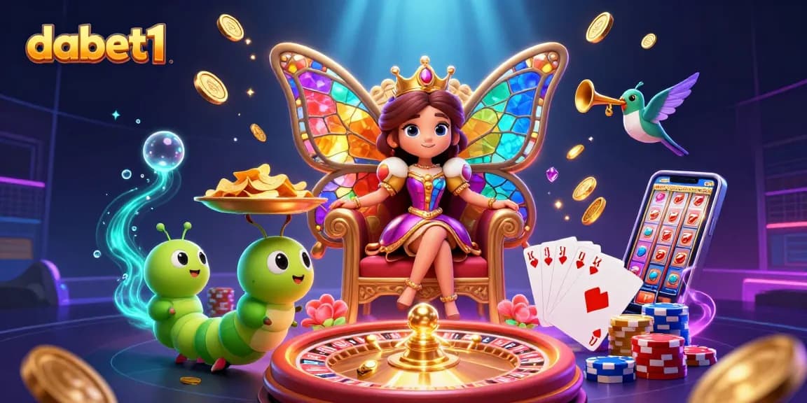 Experience excitement at dabet1 with vibrant 3D casino art showcasing elaborate characters and game elements.
