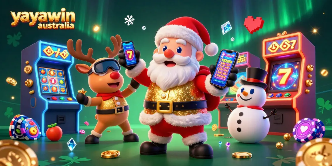 Experience exciting gameplay at yayawin australia with jackpot slots and festive casino characters.