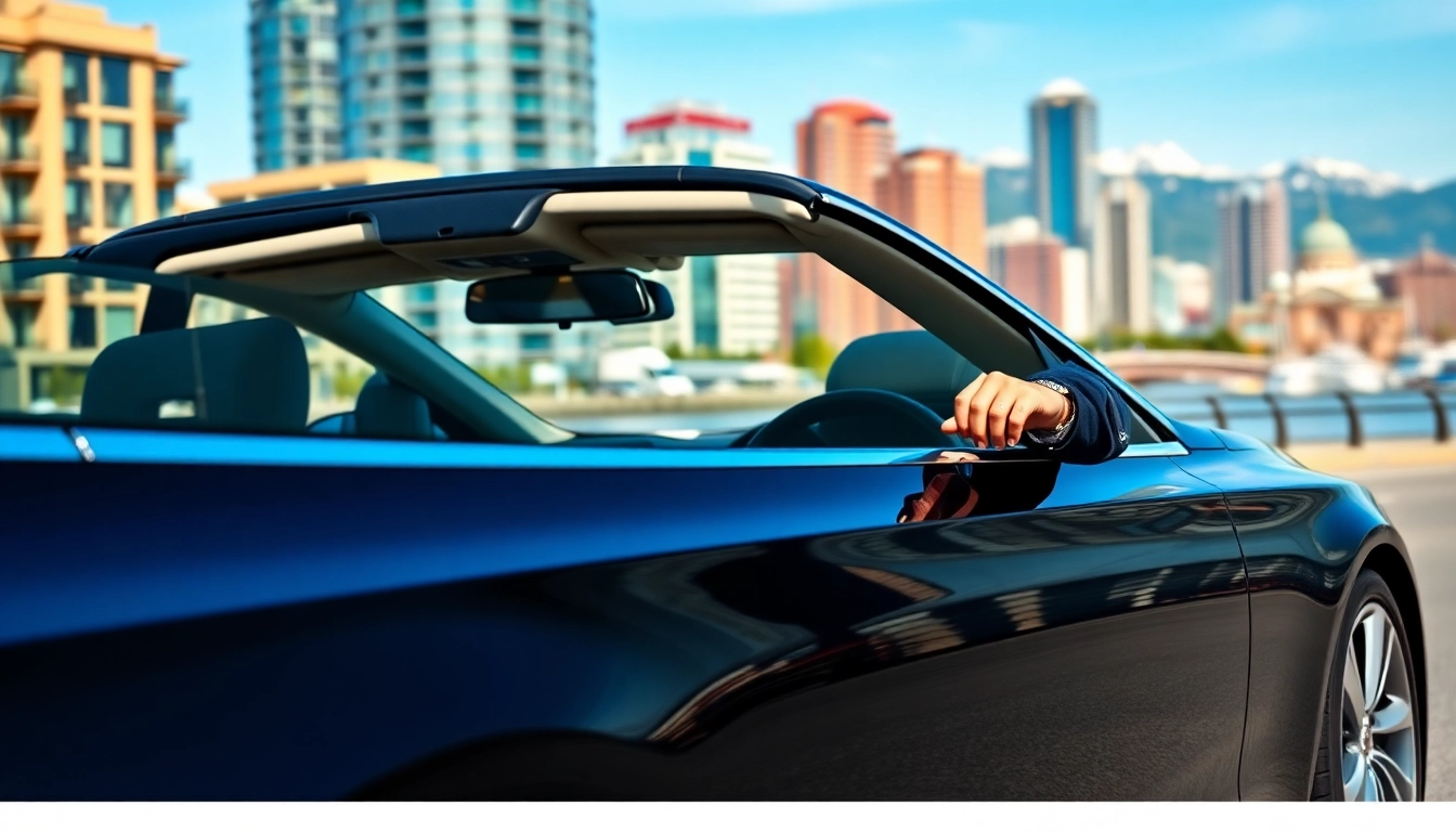 Experience reliable vancouver car service with a professional chauffeur in a luxury vehicle.
