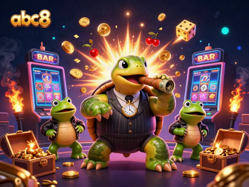 Experience thrilling gameplay at abc8 with exciting slots and dynamic characters in a vibrant scene.
