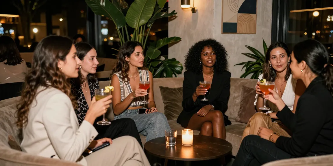 Gái gọi đang giao lưu tại lounge sang trọng với không gian ấm áp