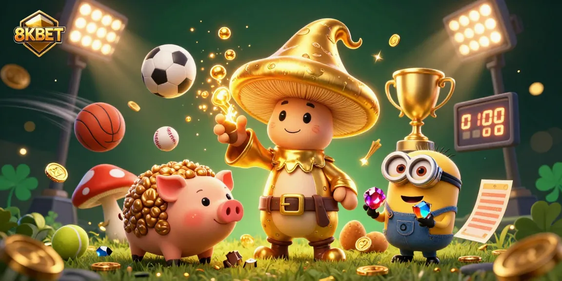 Experience thrilling sports betting with the vibrant 8KBET wizard and treasures.