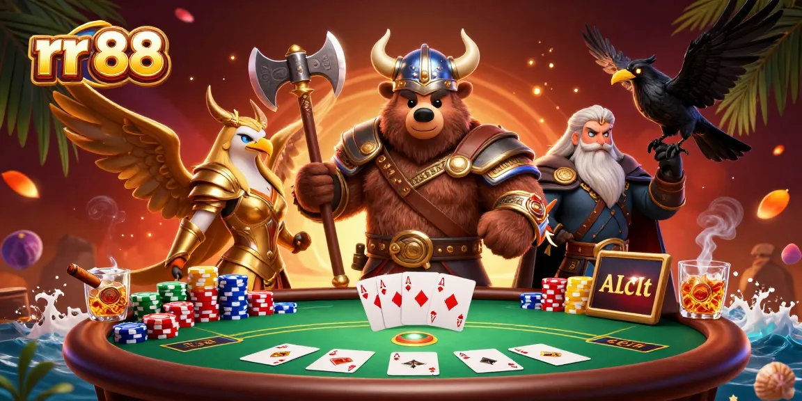 Join the excitement at rr 88's vibrant casino with Vikings and poker action!