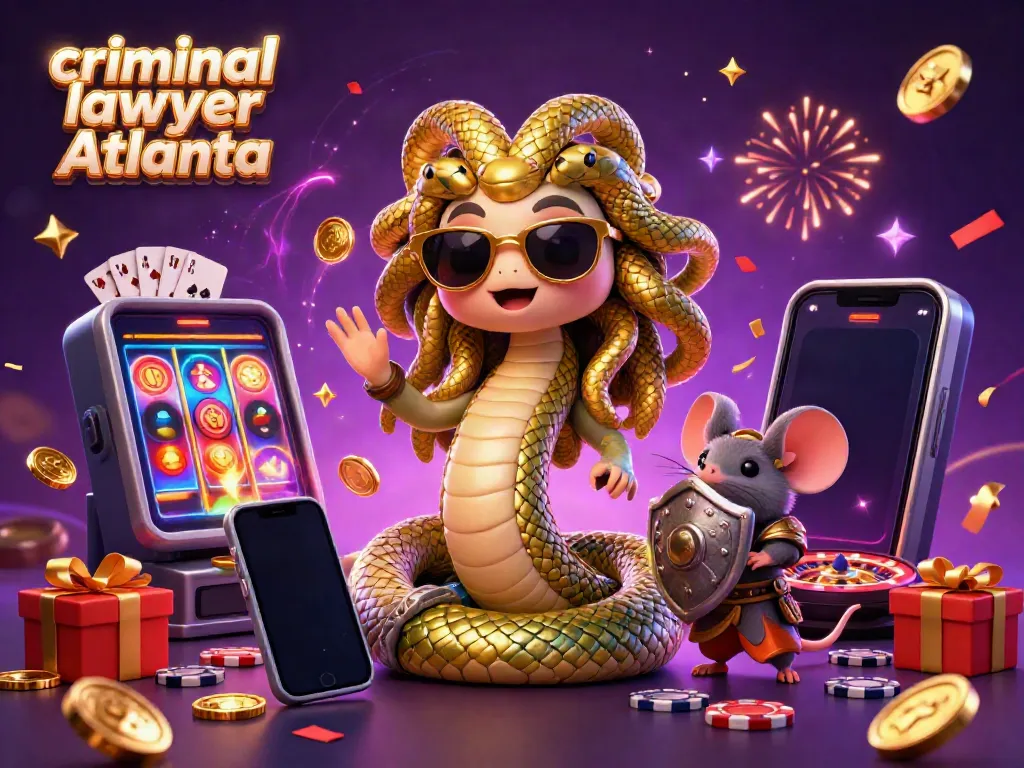 Spin to win with a criminal lawyer Atlanta showcasing a vibrant casino scene