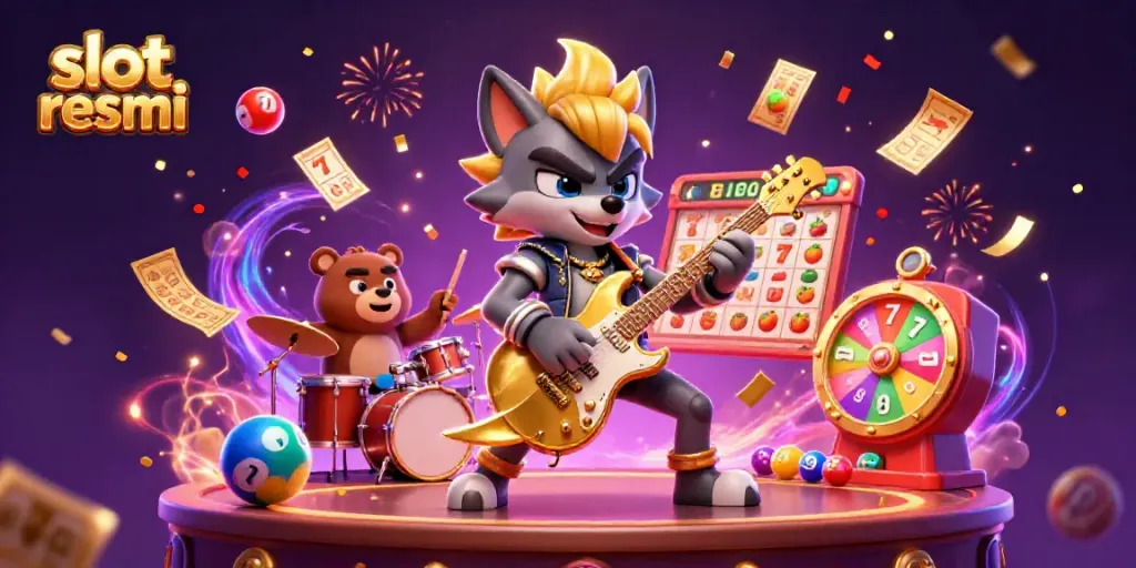 Engage in thrilling slot resmi action with a vivid 3D illustration of jackpot excitement.