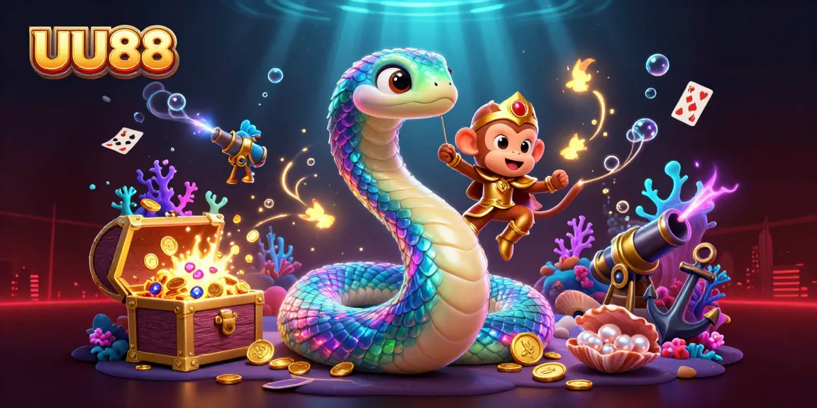 Engage with UU88's vibrant online casino scene featuring thrilling game elements and dynamic characters.