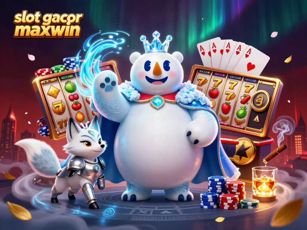 Engage in exciting gameplay with slot gacor maxwin showcasing dynamic 3D casino characters and elements.