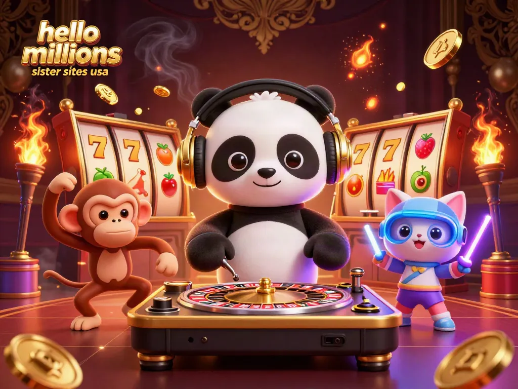 Play exciting games and win with hello millions sister sites usa featuring fun characters and rich casino elements.