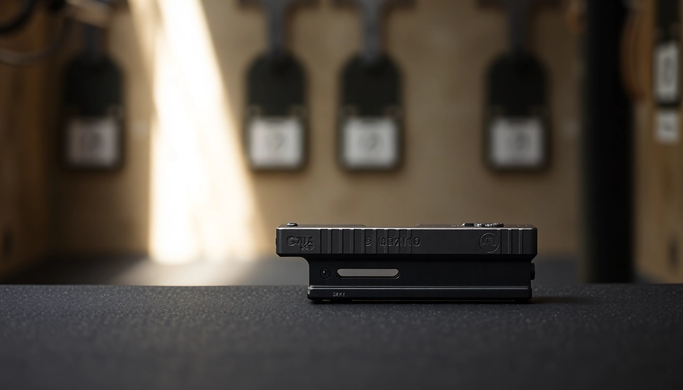 Examine the glock 17 gen 5 slide with intricate details and professional quality setting.