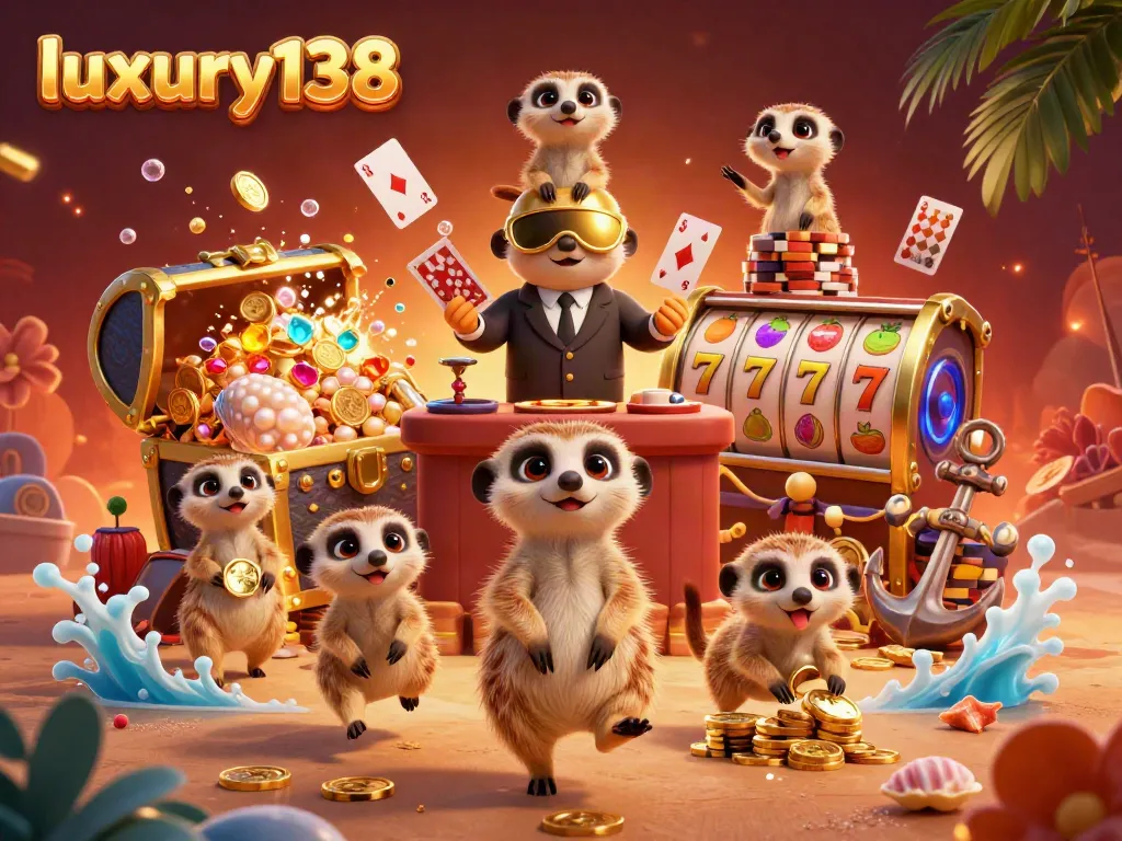Experience exhilarating gameplay with luxury138 as meerkats engage in casino fun with dynamic gaming elements.