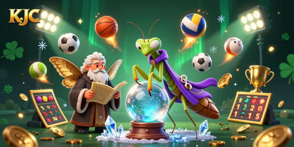 KJC elevates your betting experience with dynamic sports elements and mystical characters in a vibrant digital scene.