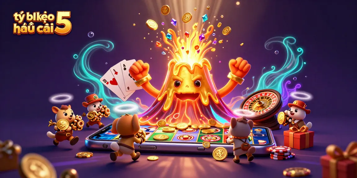 Experience thrilling betting with tỷ lệ kèo nhà cái 5 as the golden volcano erupts coins and treasures.