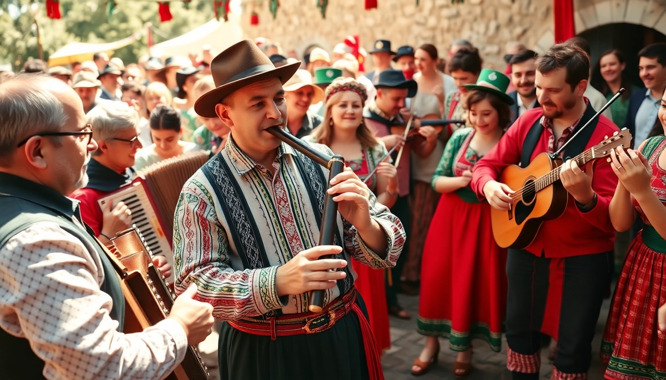 Spectaculoasă muzica populară românească prezentată în atmosferă de sărbătoare.