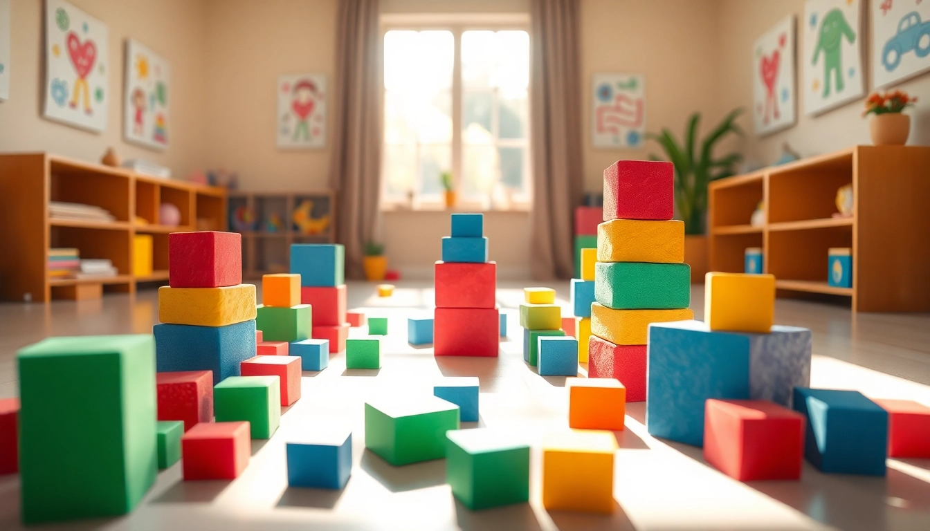 Children engaging with colorful soft foam building blocks, read more here to inspire creative play.