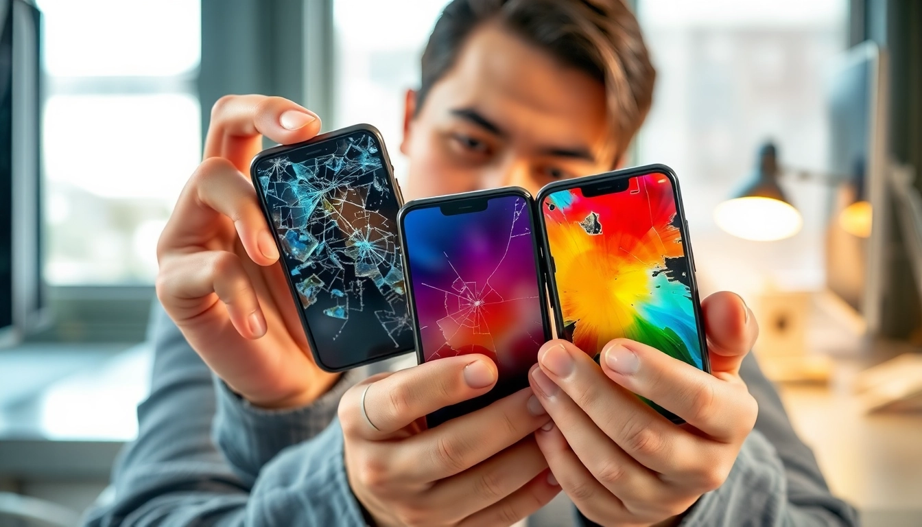 Explore how a broken phone buyer evaluates various damaged smartphones efficiently.