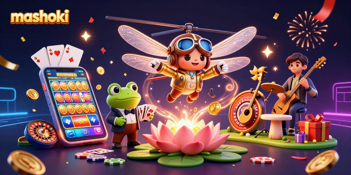 Engage with mashoki-themed casino fun, featuring dynamic characters and vibrant gaming elements.