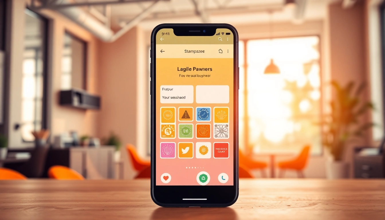 Showcase of stampezee loyalty app interface enhancing customer engagement.