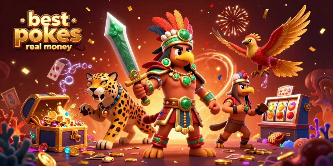 Spin for treasures with the best online pokies real money in this 3D scene.