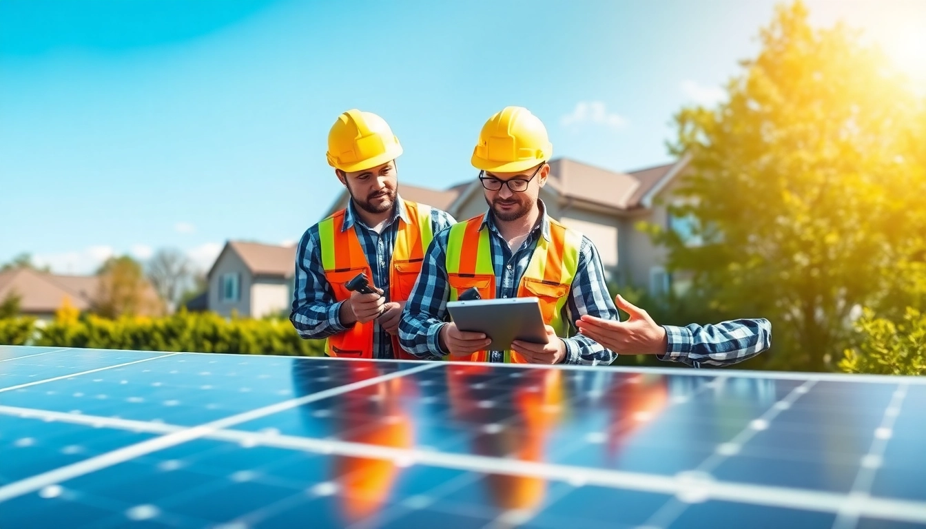 Ensure optimal solar maintenance New Jersey with expert technicians working on panels.
