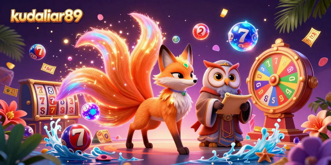 Engage with the vibrant world of kudaliar89 where a nine-tailed fox and wise owl enhance your slot gaming experience.