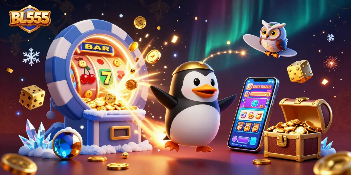 Engage with BL555's dynamic casino universe through thrilling gaming scenes and golden treasures!