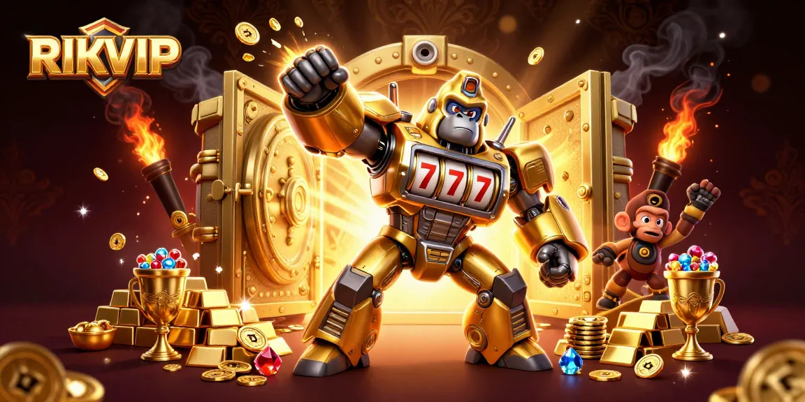 Experience thrilling gameplay at RIKVIP with exciting 3D slot machines and vibrant casino elements.