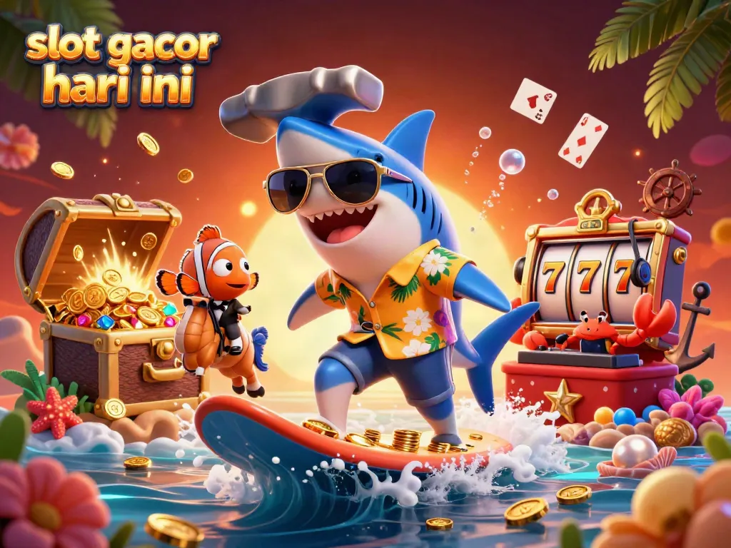 Experience the excitement of slot gacor hari ini with vibrant characters and dynamic casino elements.