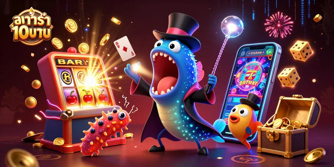 Enjoy thrilling baccarat action with a 3D bioluminescent eel and winning jackpots at บาคาร่า 10 บาท.