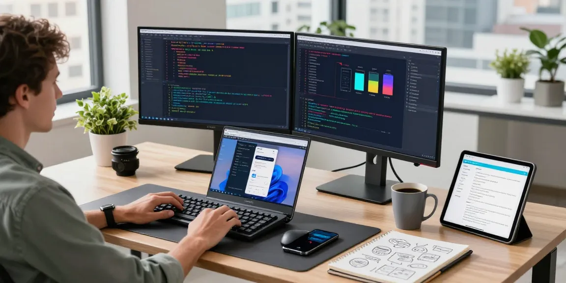 siren.clickn.co.kr/ 기술 플랫폼에서의 소프트웨어 개발자들이 협업하는 현대적인 사무실 풍경