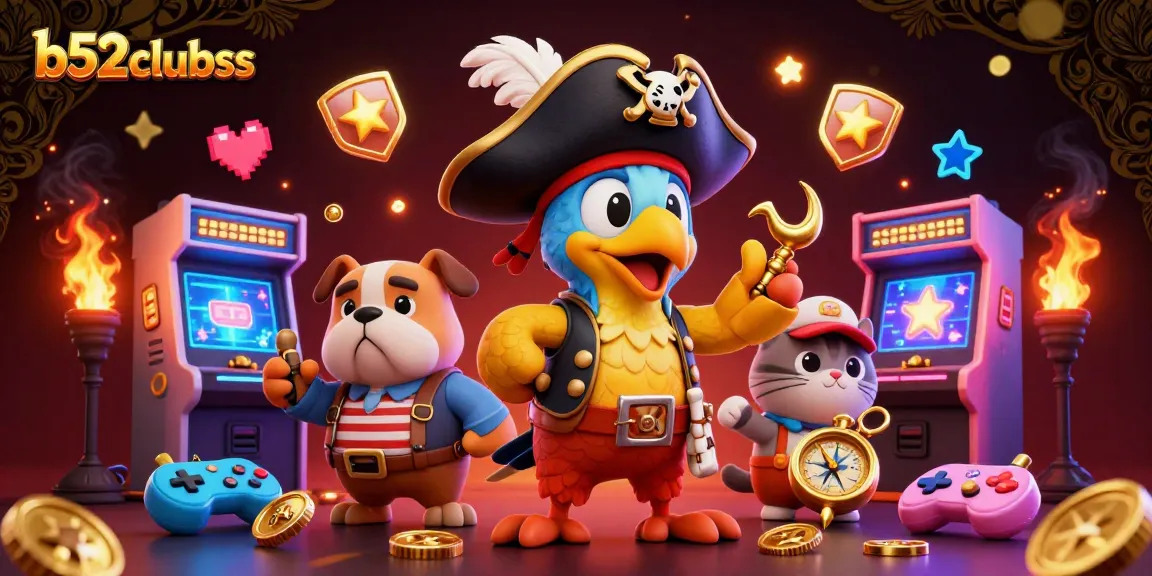 Engage in thrilling gameplay at b52clubss with vibrant casino elements and iconic characters.